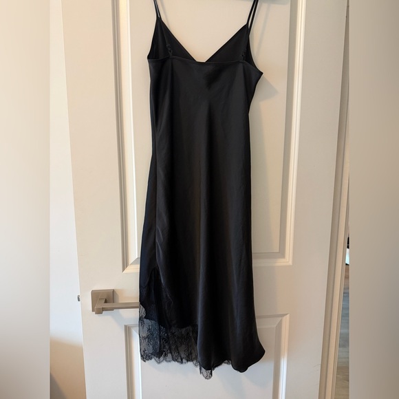 Aritzia Slip Satin Dress W/ Lace - Picture 3 of 3